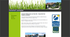 Desktop Screenshot of bauernhof-lechleiter.de